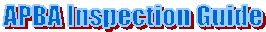 APBA Inspection Guide